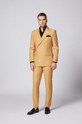 COSTUM CASUAL BEJ CHASE DOUBLE BREASTED